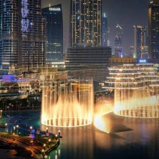 The Dubai Fountain wallpaper