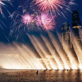 The Dubai Fountain wallpaper