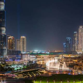 The Dubai Fountain wallpaper