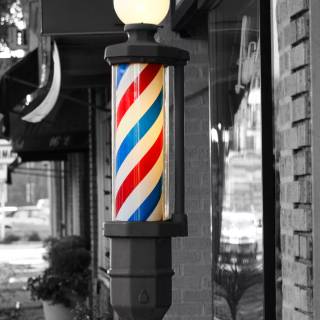 Barber's pole wallpaper