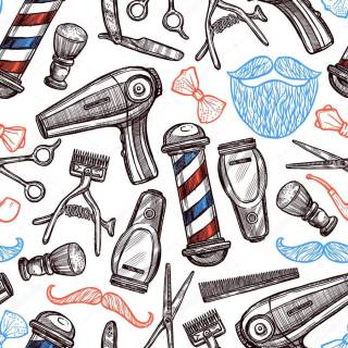 Barber's pole wallpaper
