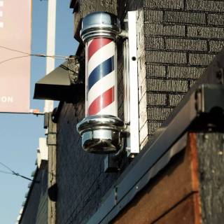Barber's pole wallpaper