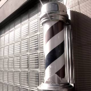 Barber's pole wallpaper