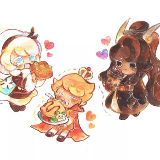 Caramel Arrow Cookie wallpaper