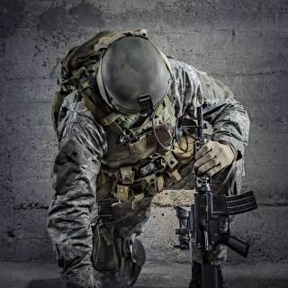 Sad soldier wallpaper