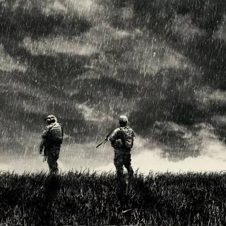 Sad soldier wallpaper