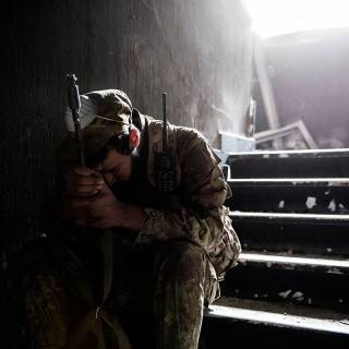 Sad soldier wallpaper