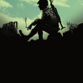 Sad soldier wallpaper