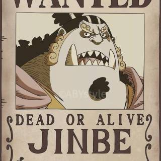Jimbei wanted poster wallpaper