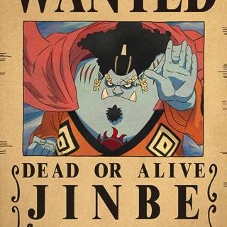 Jimbei wanted poster wallpaper