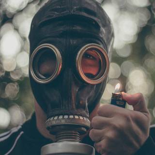 Oxygen mask wallpaper