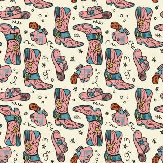Western pattern wallpaper