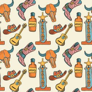 Western pattern wallpaper