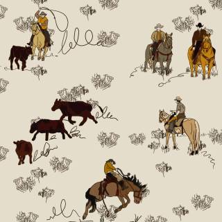 Western pattern wallpaper