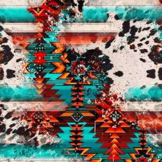 Western pattern wallpaper