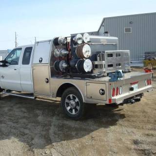 Welding trucks wallpaper