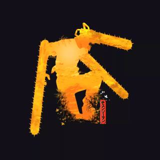 Chainsaw Man minimalist wallpaper