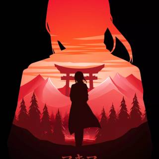 Chainsaw Man minimalist wallpaper