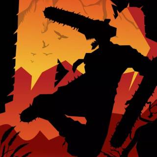 Chainsaw Man minimalist wallpaper
