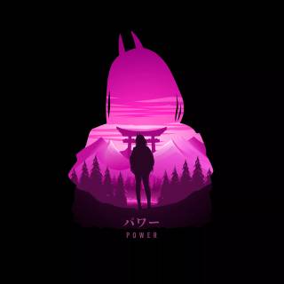 Chainsaw Man minimalist wallpaper