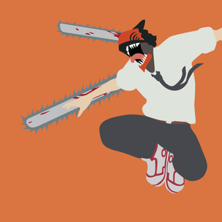 Chainsaw Man minimalist wallpaper