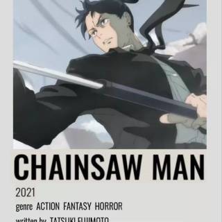 Chainsaw Man minimalist wallpaper