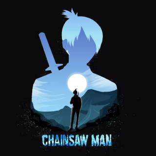 Chainsaw Man minimalist wallpaper
