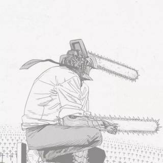Chainsaw Man minimalist wallpaper