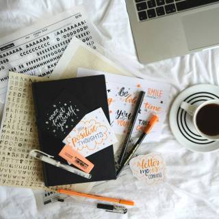 Cozy study wallpaper