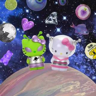 Hello Kitty space wallpaper