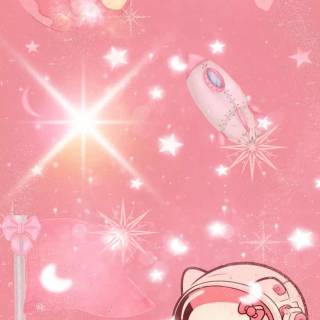 Hello Kitty space wallpaper