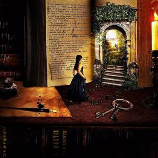 Cozy fantasy wallpaper