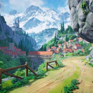 Cozy fantasy wallpaper