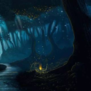 Cozy fantasy wallpaper