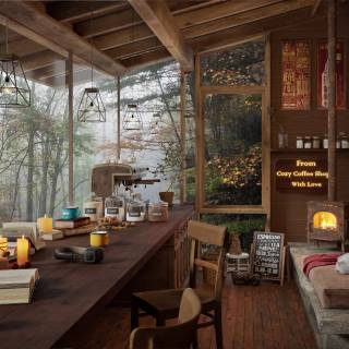 Cozy fantasy wallpaper