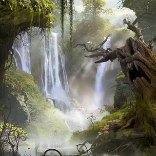 Cozy fantasy wallpaper