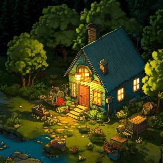 Cozy fantasy wallpaper