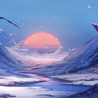 Cozy fantasy wallpaper