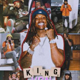King Von collage wallpaper