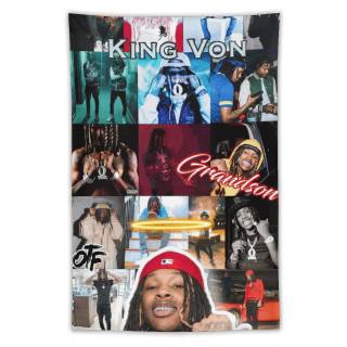 King Von collage wallpaper