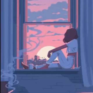 Chill study wallpaper