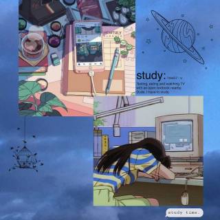 Chill study wallpaper