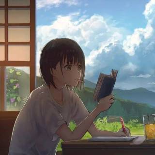 Chill study wallpaper