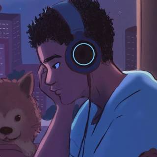 Chill study wallpaper