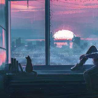 Chill study wallpaper