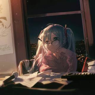 Chill study wallpaper