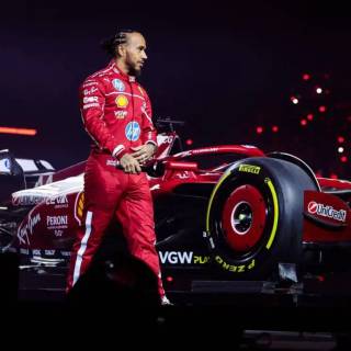 Lewis Hamilton Ferrari 2025 wallpaper
