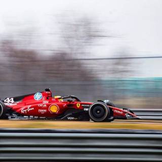 Lewis Hamilton Ferrari 2025 wallpaper