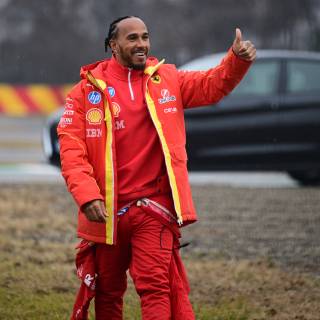 Lewis Hamilton Ferrari 2025 wallpaper