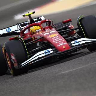 Lewis Hamilton Ferrari 2025 wallpaper